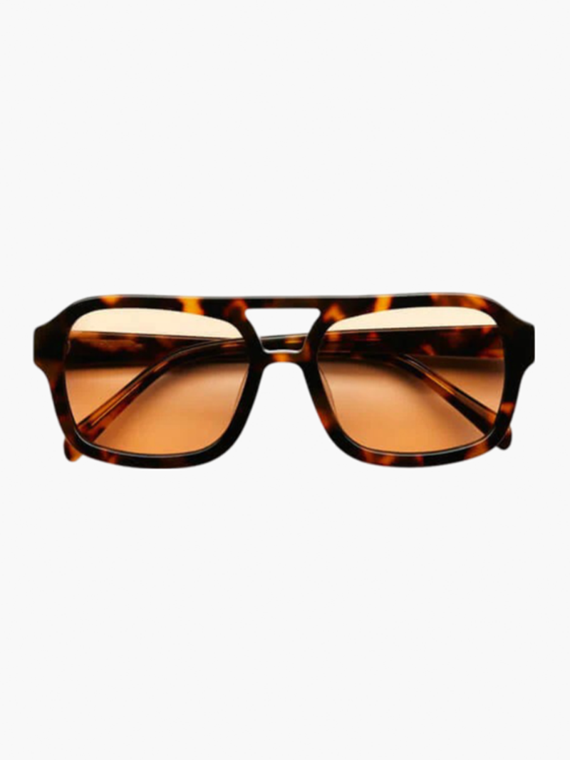SUNA Ember Retro Solbriller til et Vintage-Præg UV Beskyttelse Brun