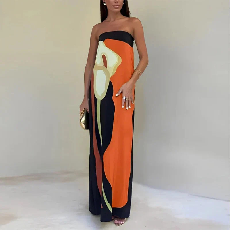 SUNA Mauie Maxi Dress Til Alle Anledninger Med Komfort Og Stil Oranje