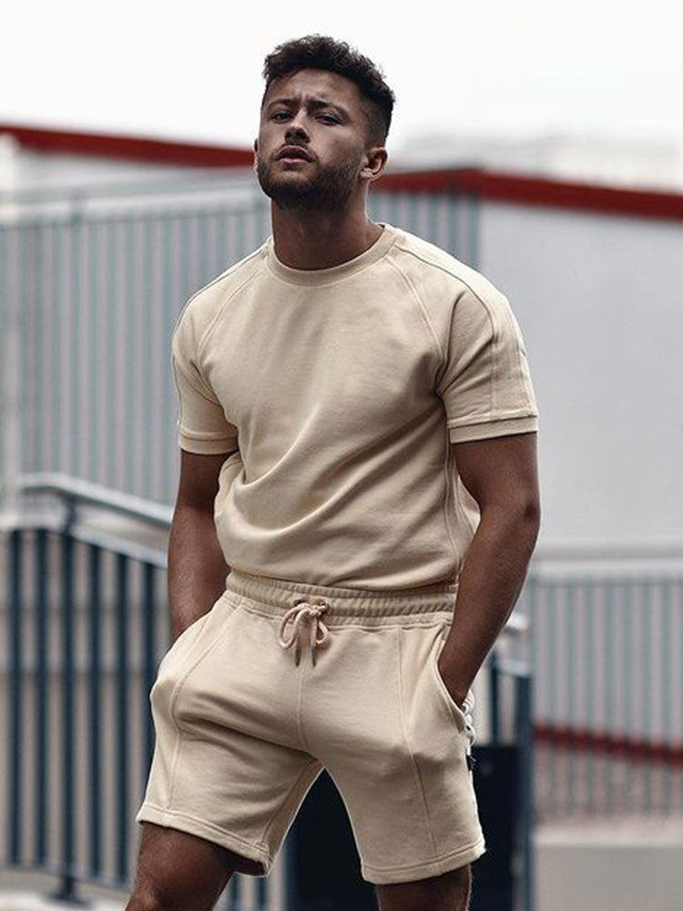 SUNA Casual Combi Sæt | Et Stilet Komfortabelt Sommertøj Beige