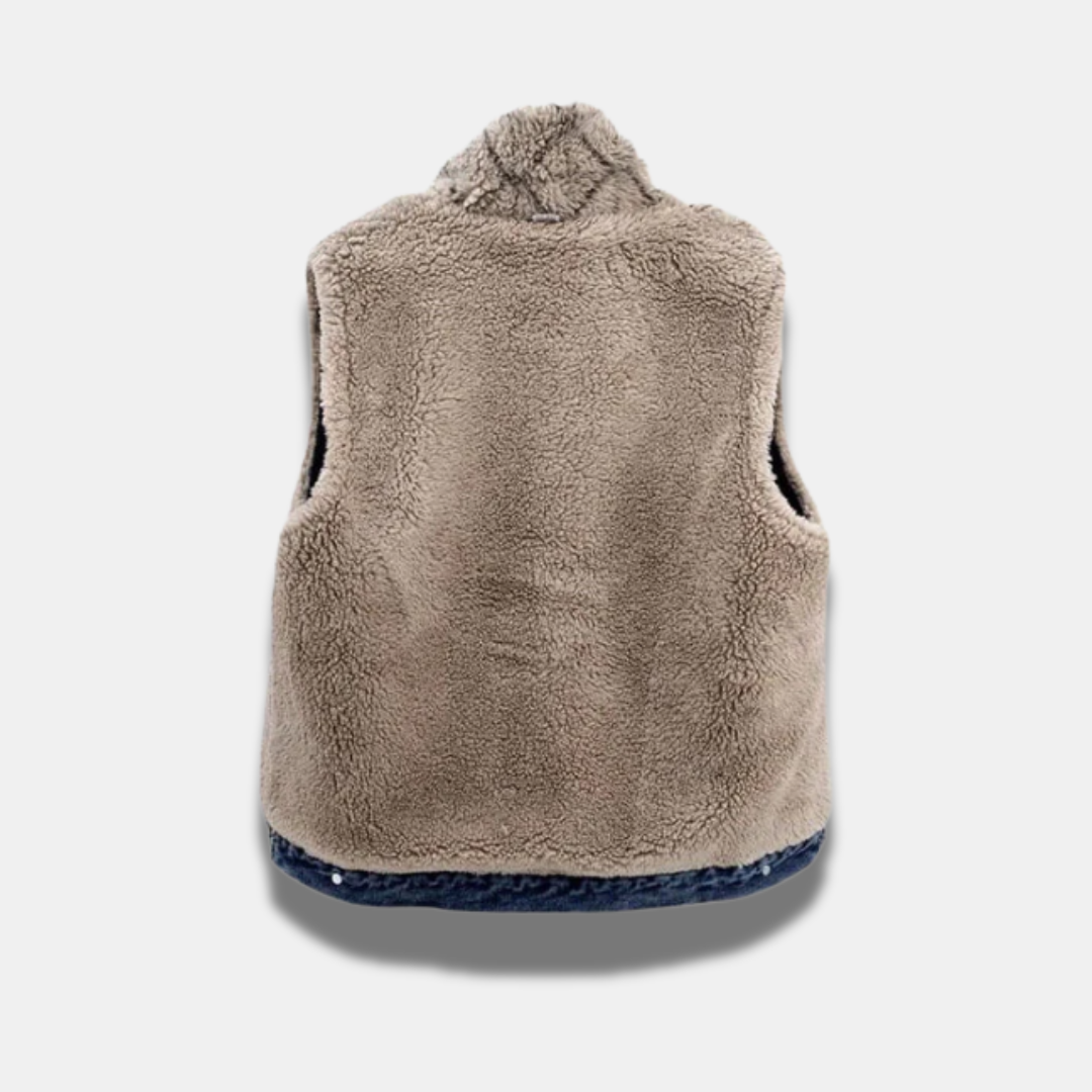 SUNA Premium Denim Bodywarmer Med Quiltet Foring Til Kvinder