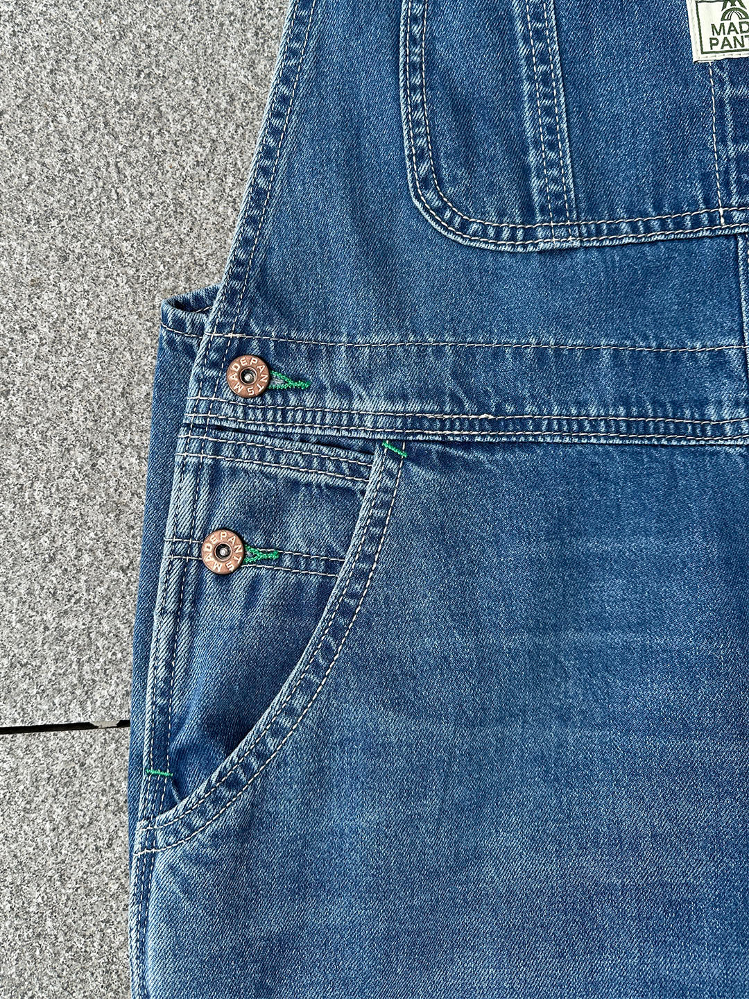 SUNA Kvinders Denim Bib Overalls – Vintage Stil i 100% Bomuld - Komfortable Overalls til Kvinder med Tidløs Charme