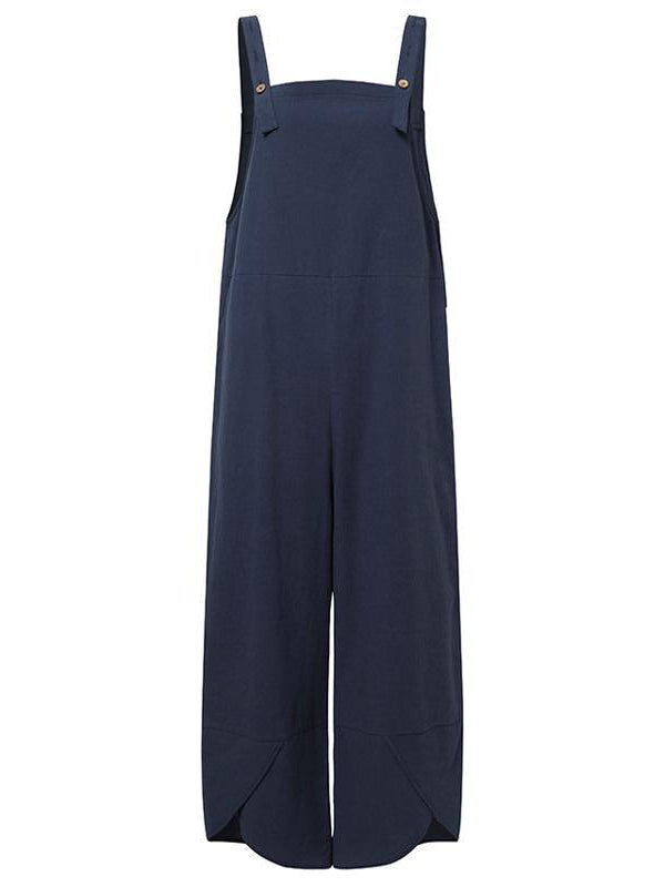 SUNA Kvinders Jumpsuit Bomuld Polyester – Justerbare Stropper for Optimal Komfort - Jumpsuit til Kvinder, Trendy Tøj