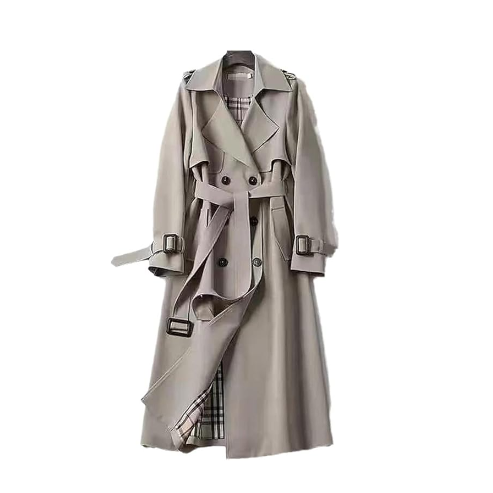 SUNA Odessa Klassisk Trenchcoat Til Hverdagskomfort og Stil Khaki