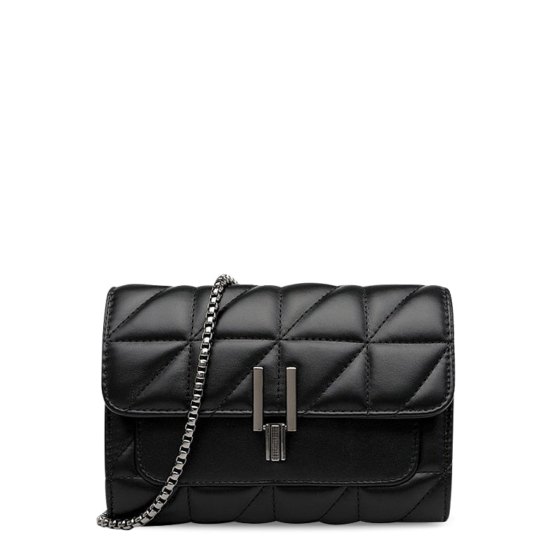 SUNA Mila Crossbody Taske i Vegansk Læder Med Rumfuldt Design Sort | 2 tilbage på lager