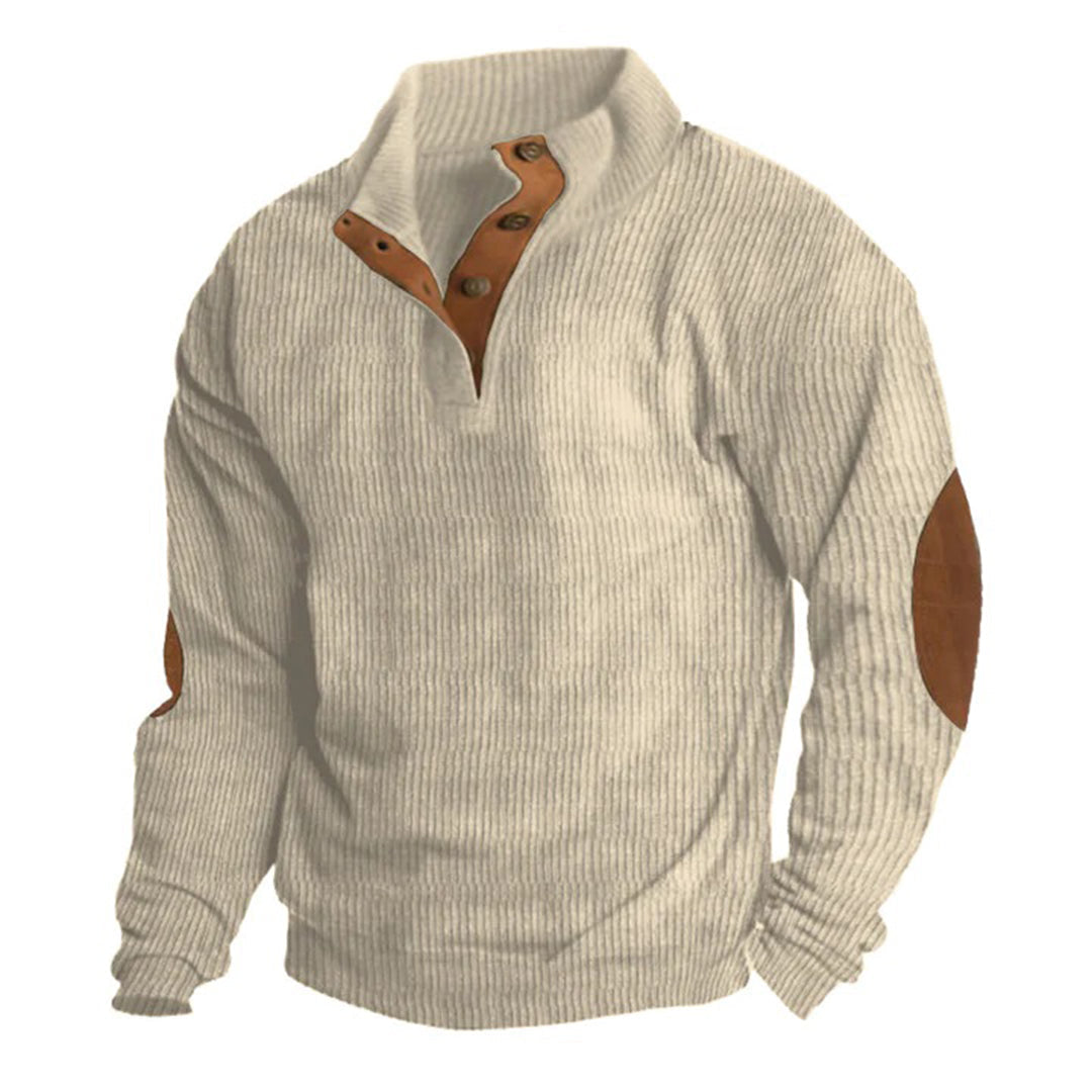 SUNA Windmills - Trøje til Herrer i Corduroy Materiale Beige
