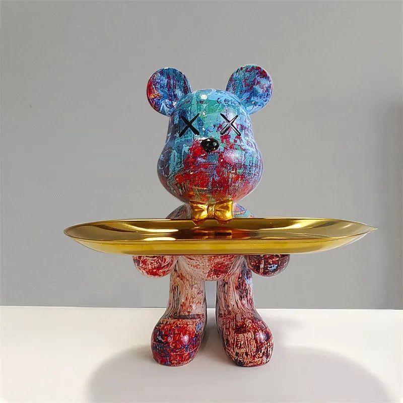 SUNA Multifunktionel Bærestatue med Skuffeopbevaring 20CM Blaze