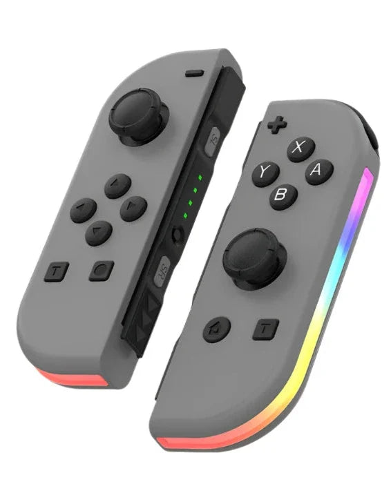 Bluetooth LED Joystick til Nintendo Switch Unikke farver - Trådløse Controllere SUNA Grå