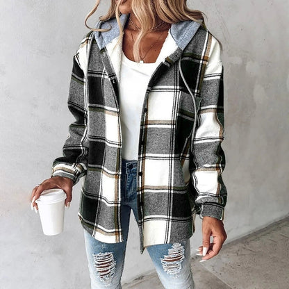 Martina | Dameternet Knaplukket Jakke til Elegant Stil SUNA Zwart 2xl