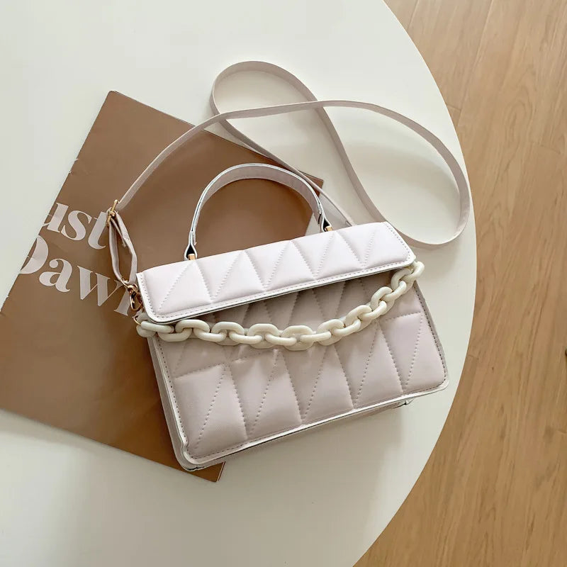 SUNA Fiora - Crossbody-taske med uovertruffen kvalitet og stil Hvid