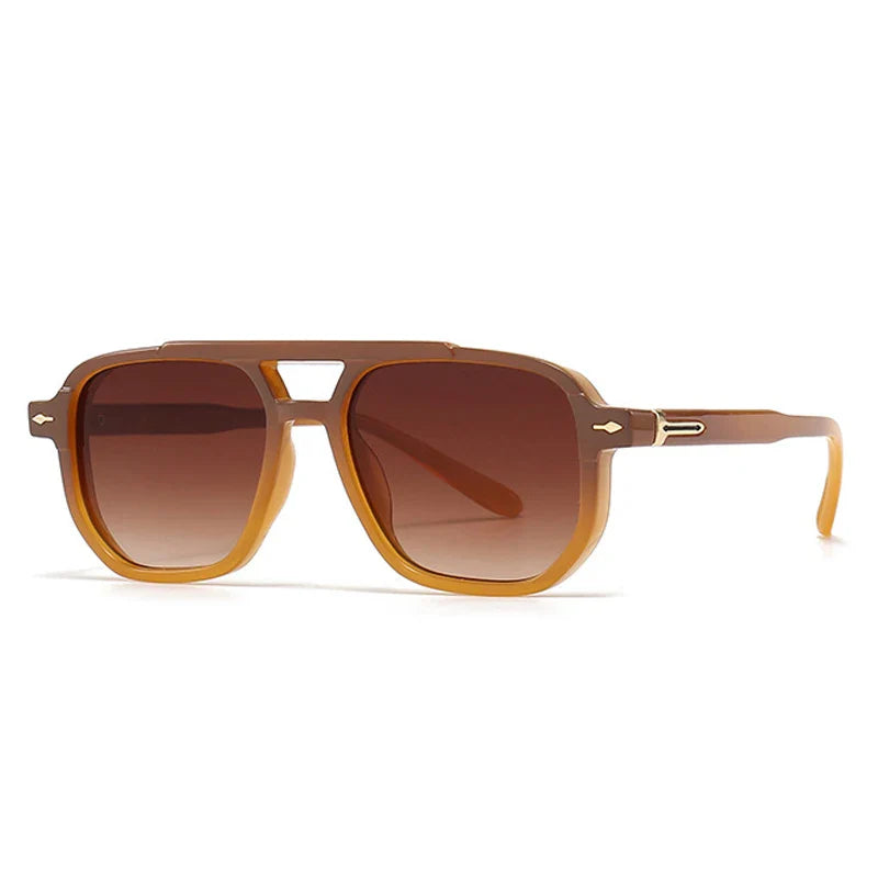 SUNA Wilshire - Vreid UV400-sunglasses med klassisk retro-design og UV-beskyttelse Orange