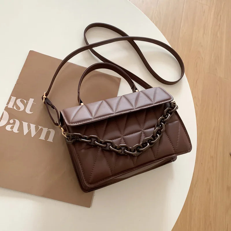 SUNA Fiora - Crossbody-taske med uovertruffen kvalitet og stil Brun