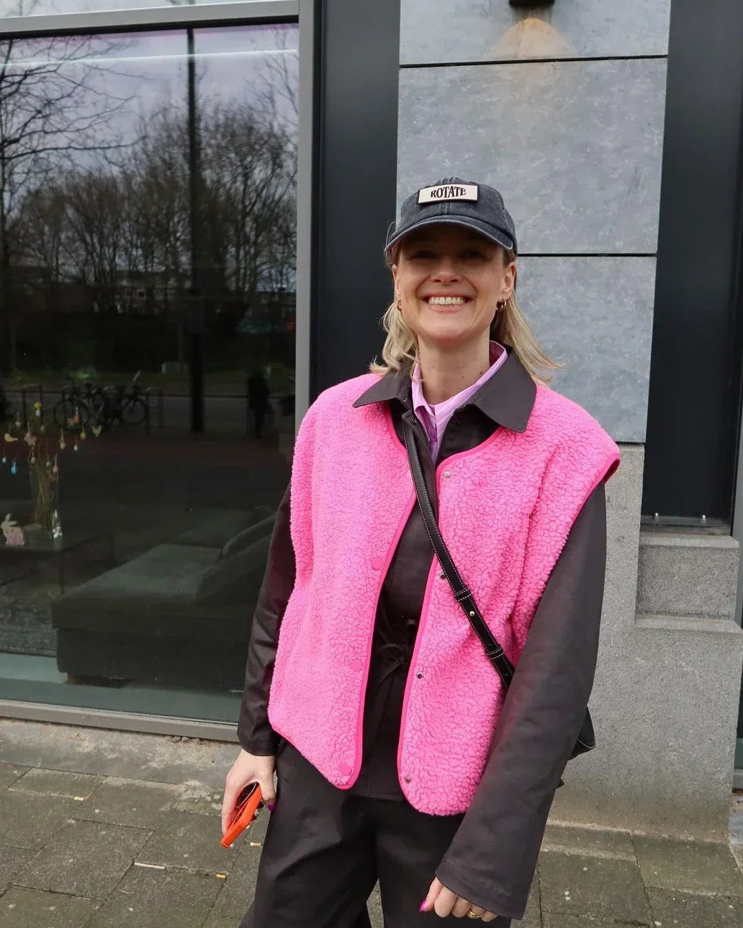 SUNA Chloé – Kvalitets Fleecevest Til Afslappet Lagdeling Rosa