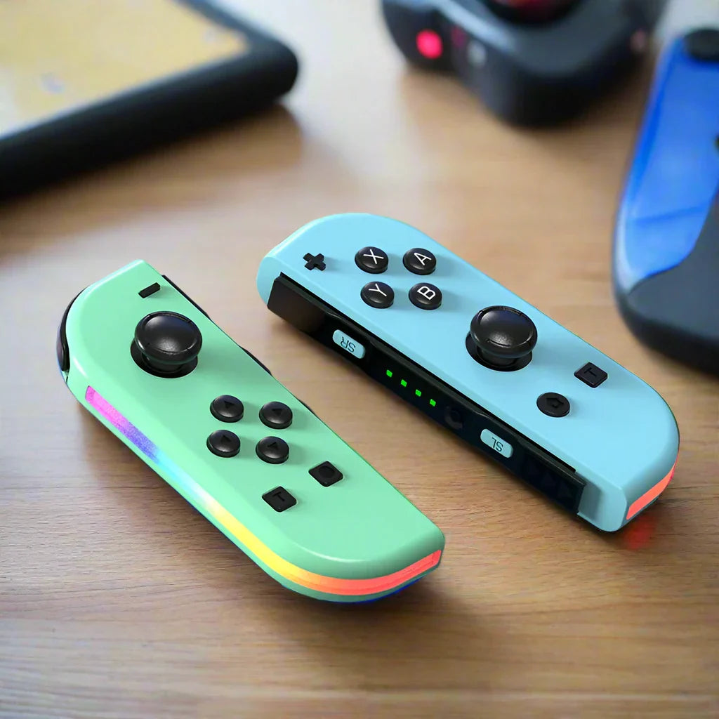 Bluetooth LED Joystick til Nintendo Switch Unikke farver - Trådløse Controllere SUNA
