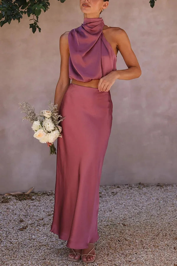 SUNA Chāme - Elegant Modesæt til Stilfulde Efterårslooks Rosa