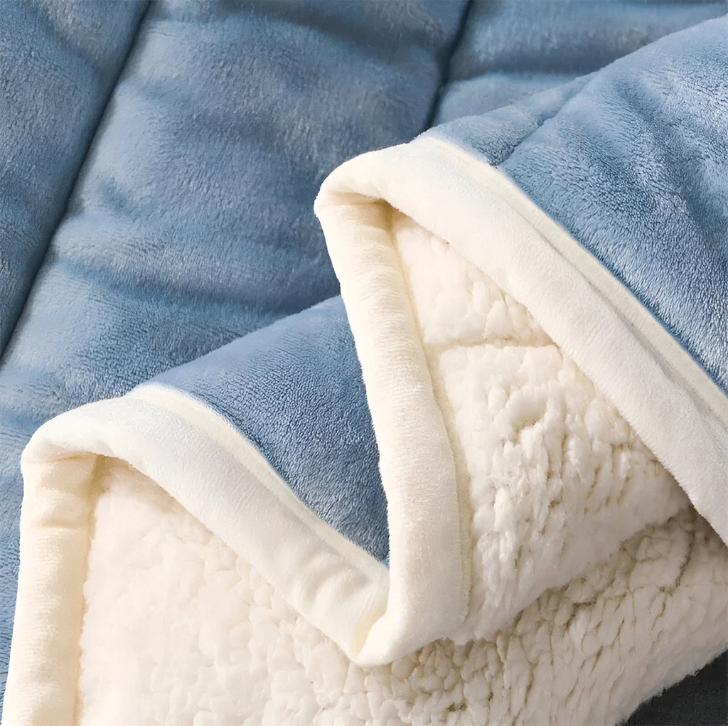 SUNA Luksuriøs Sherpa Fleece Tæppe - Super Blødt, Utrolig Behageligt og Varme