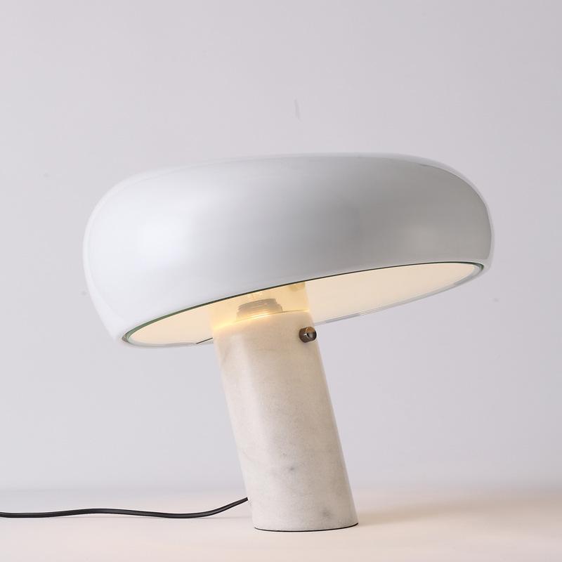 Saturn - Dekorativ bordlampe i marmor Table Lamps SUNA Hvid ∅ 11″ x H 10.2″ / Dia 28cm x H26cm