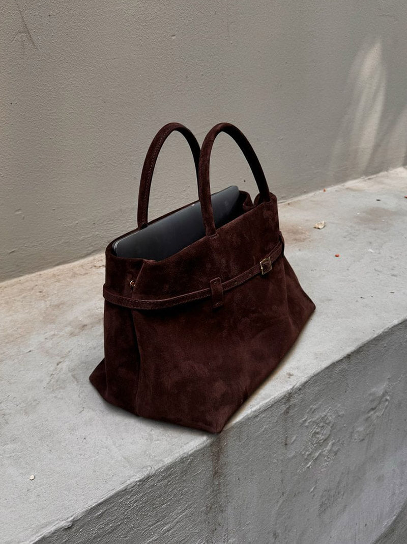 SUNA Dalila Suede Taske til Stilfulde Hverdagsudflugter