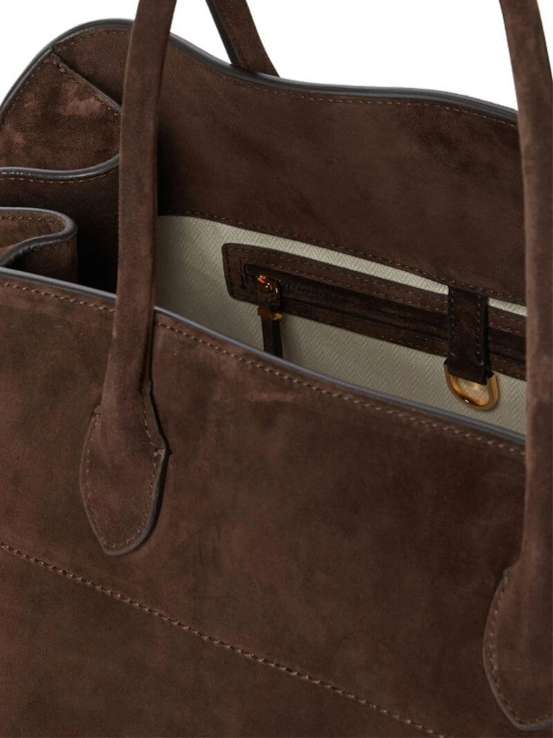 SUNA Henna Shopper Bag i Vegansk Suede Læder til Stilfuld Brugs