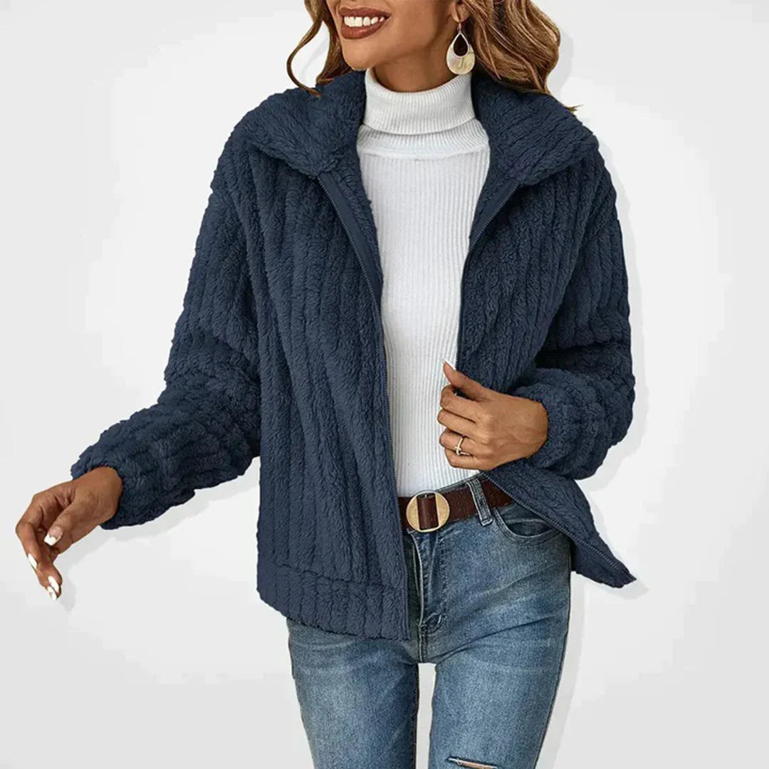 SUNA Stilfuld Fleece Vest – Komfortabel og Varm til Kolde Måneder Marineblå