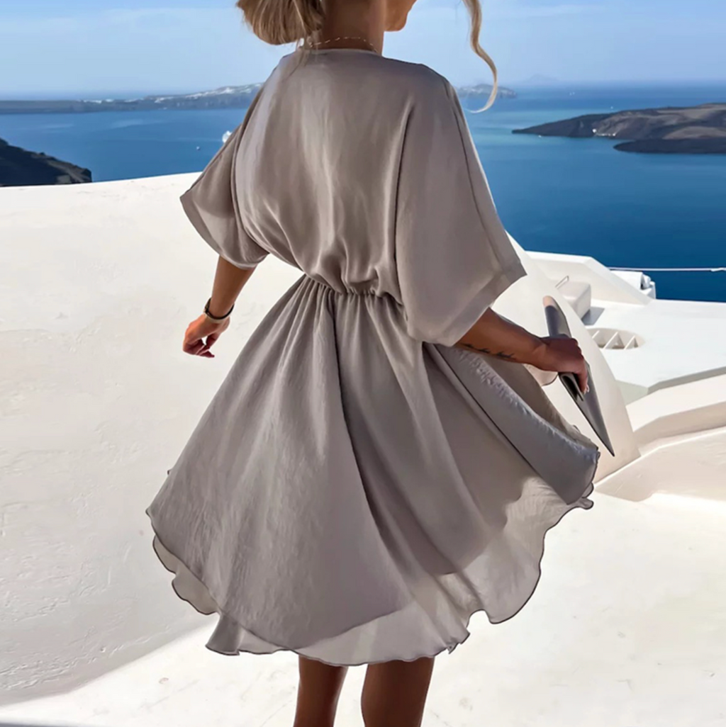 SUNA Twist Mini Kjole Ultralette Drapering Og Twistdetalje