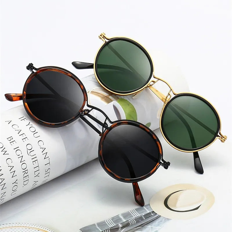 SUNA Retro Runde Solbriller