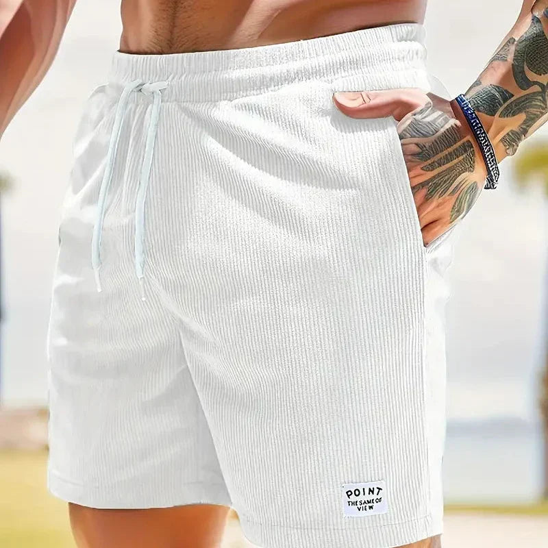 SUNA Windmills | Sommer Shorts til Mænd med Stil og Komfort Hvid
