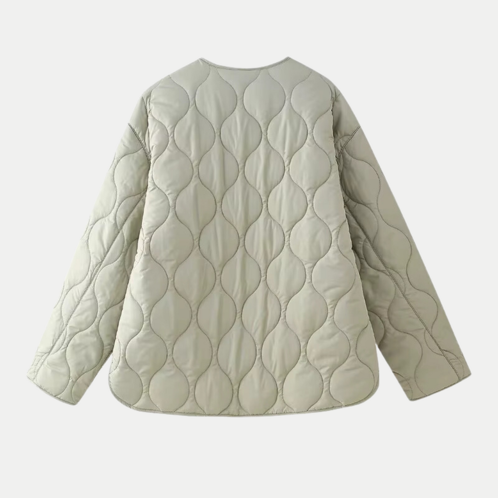 SUNA Grå Uldcardigan Med Vintage-Lynlås Til Kvinder