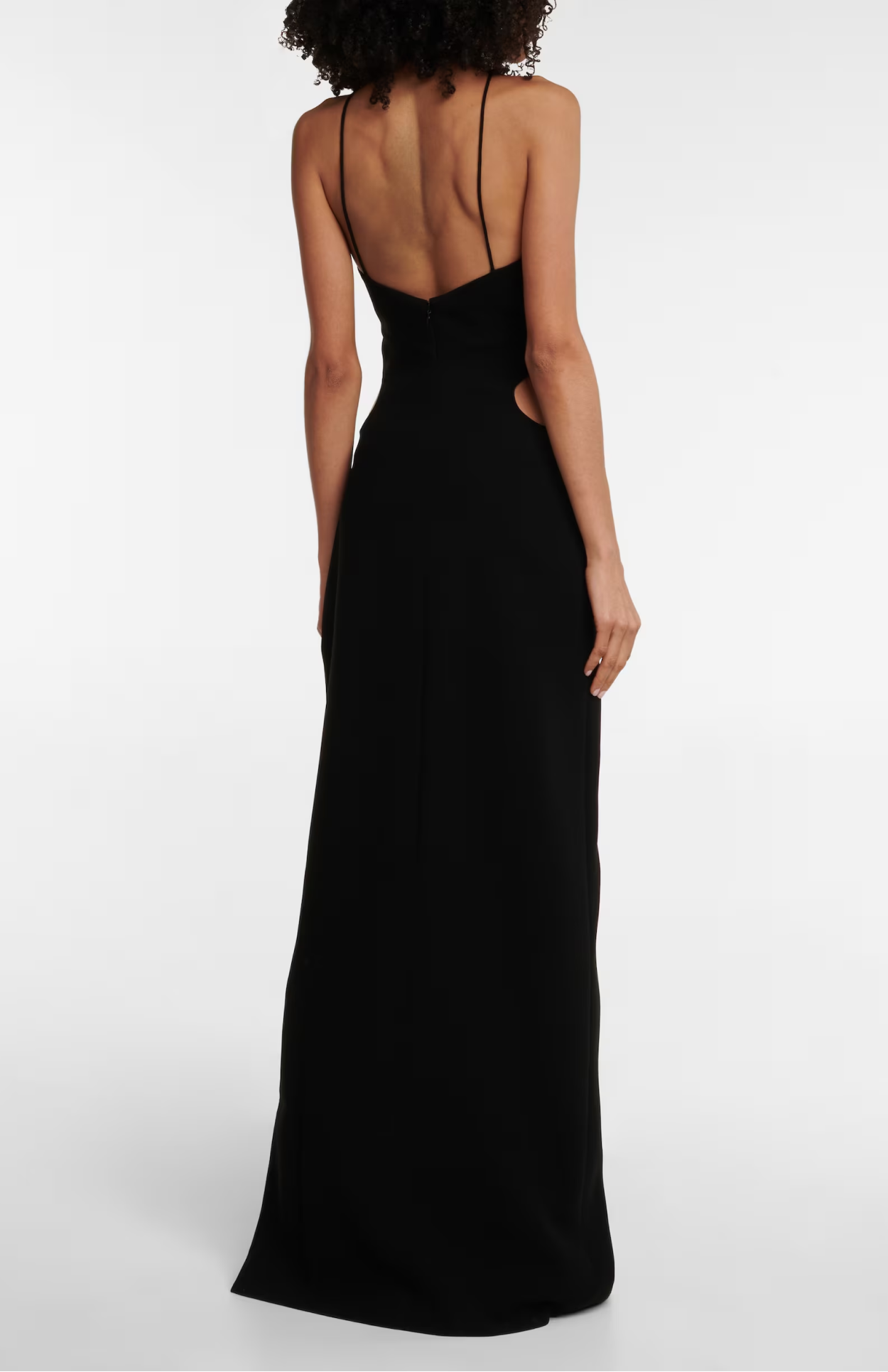 SUNA Catch Me Maxi Kjole Med Halterneck og Sideslids