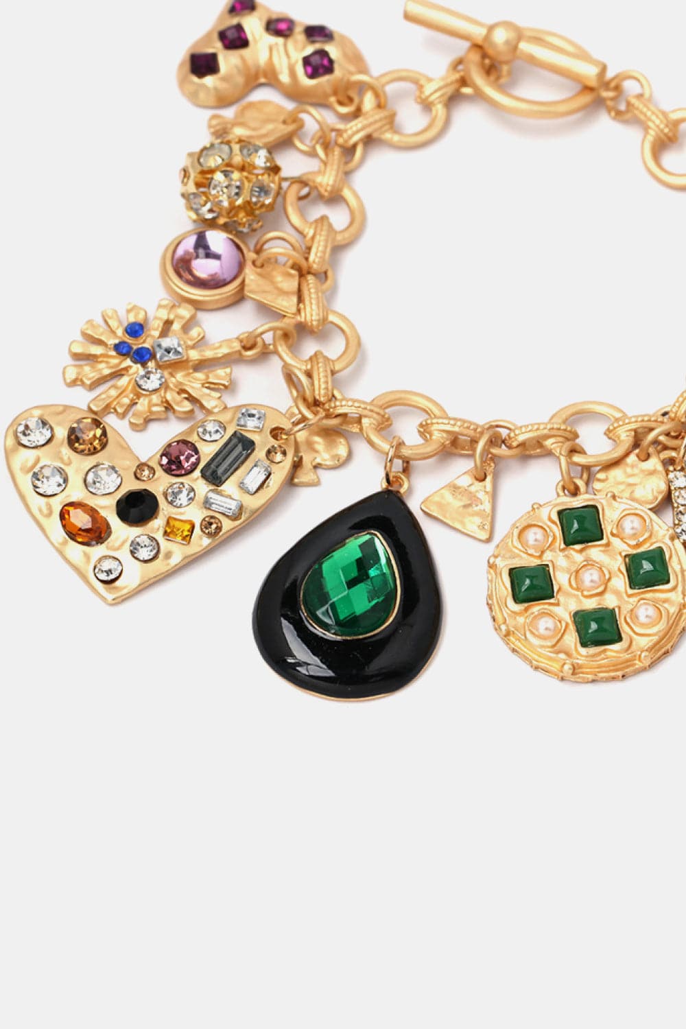SUNA Moderne Harpiksarmbånd med Flerfarvede Charms til Stilfulde Looks