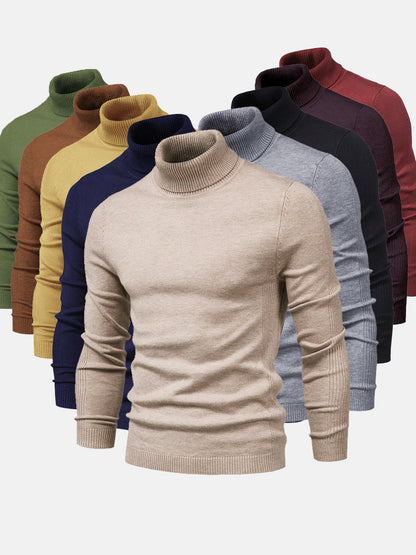 Cala Nova - Herre Rullekrave Sweater Vaskbar og Elegant Men Sweater SUNA