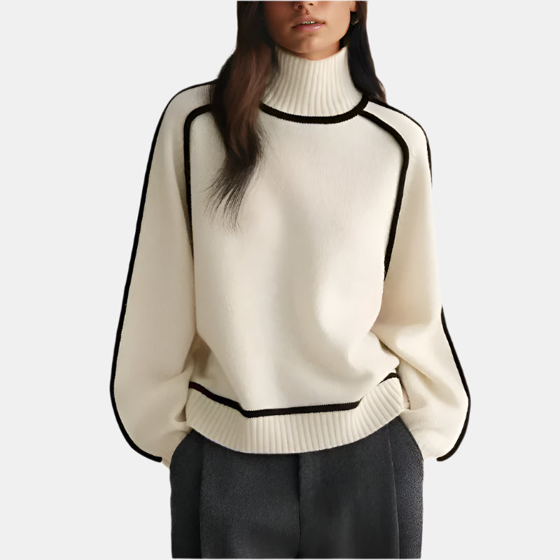 SUNA Luma - Rullekravesweater Uovertruffen komfort og stil Beige
