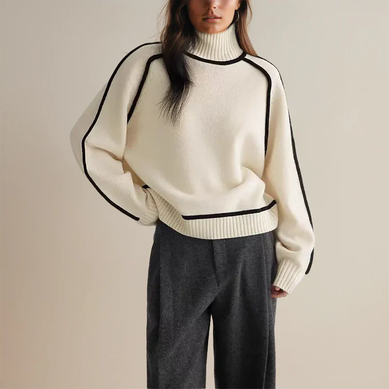 SUNA Luma - Rullekravesweater Uovertruffen komfort og stil