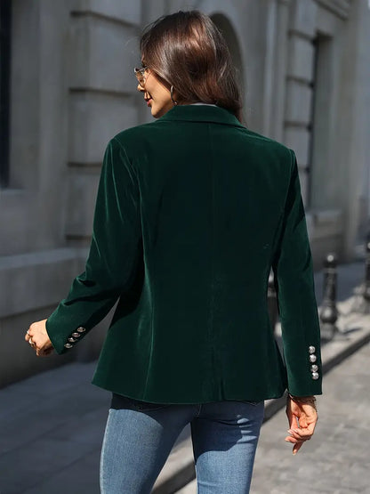Manda - Elegant Dameblazer i Luksuriøst Velour til Damer Blazers SUNA