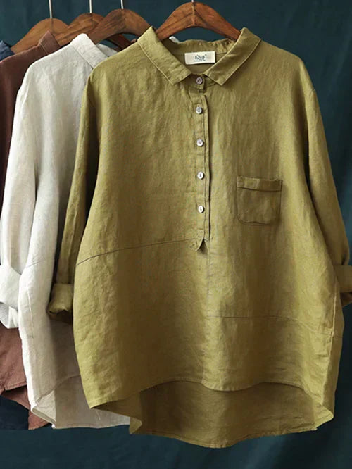 SUNA Dame Bluse - Klassisk design, komfort til arbejde og fritid