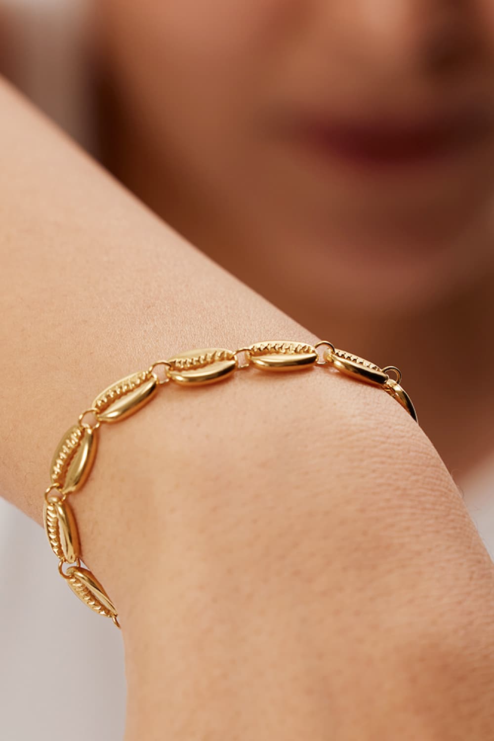 SUNA Moderne Rustfrit Stål Armbånd med 18K Guldbelægning