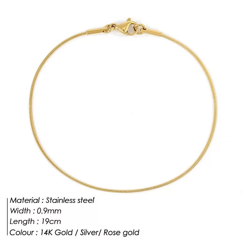 SUNA Bånd | Minimalistisk Armbånd Med Slangespænde
