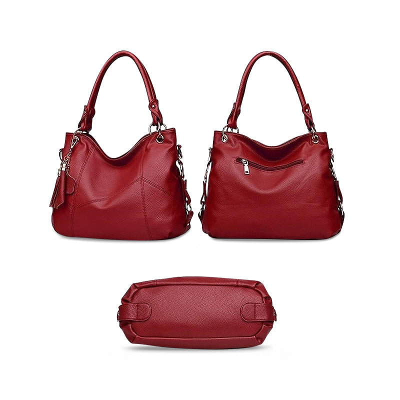 SUNA Cassandra Tote Bag Elegant Vegansk Læder Tasker for Kvinder