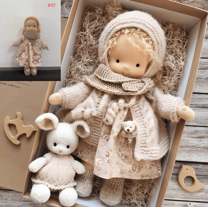 Håndlavet Waldorf-krammedukke – Poppi til Fantasifuld Leg Others Toy SUNA B