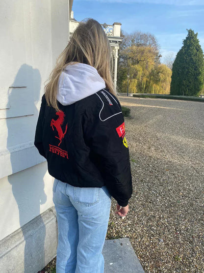 Dolce - Vintage Ferrari Racer Jakke med Sporty Stil Women Jacket SUNA