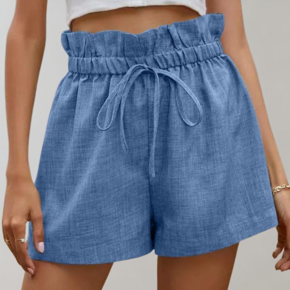 SUNA Letvægtsshorts til kvinder - Komfortabel og stilfuld nederdel Blå
