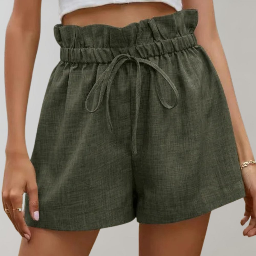 SUNA Letvægtsshorts til kvinder - Komfortabel og stilfuld nederdel Grøn