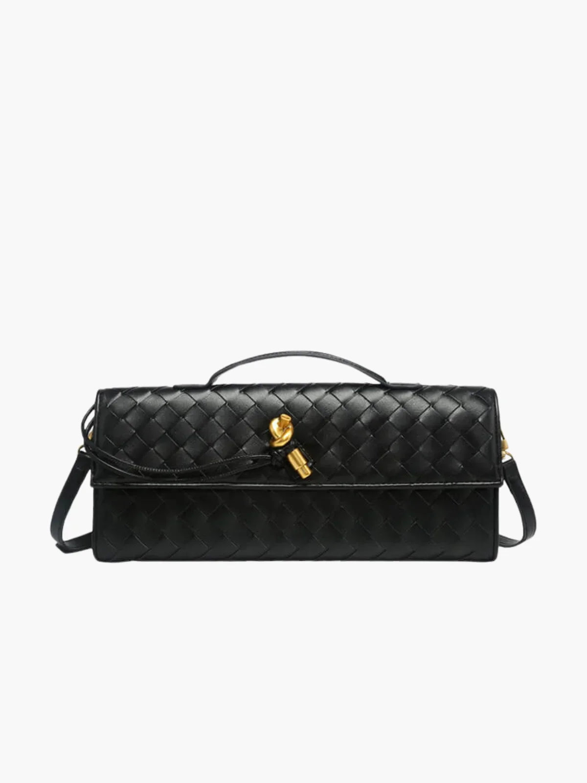 SUNA Urban Crossbody Woven Skuldertaske Sort One Size