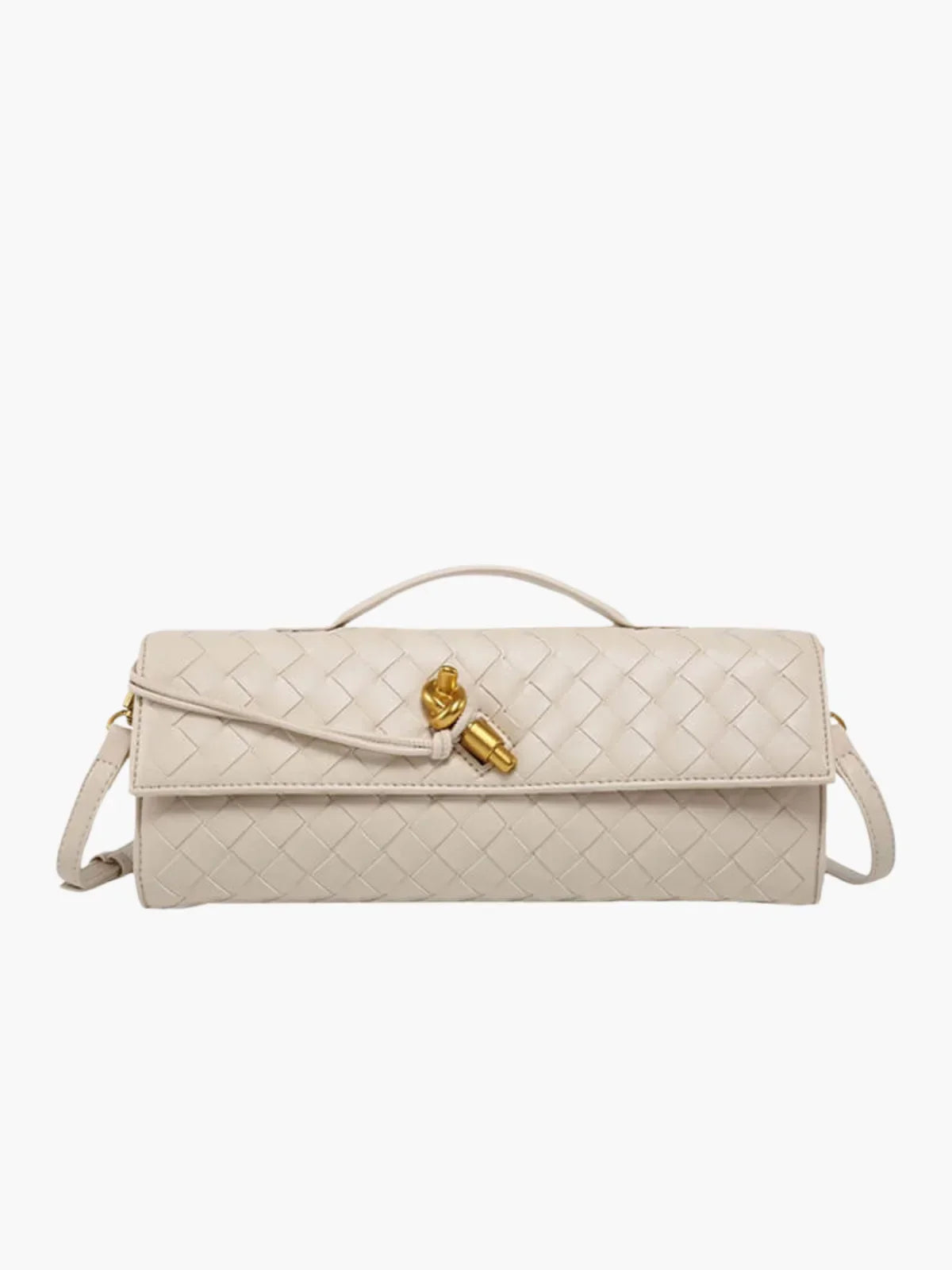 SUNA Urban Crossbody Woven Skuldertaske Creme One Size