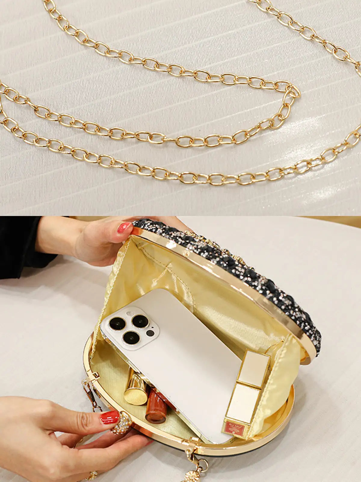 SUNA Himmelsk Sten Aften Clutch