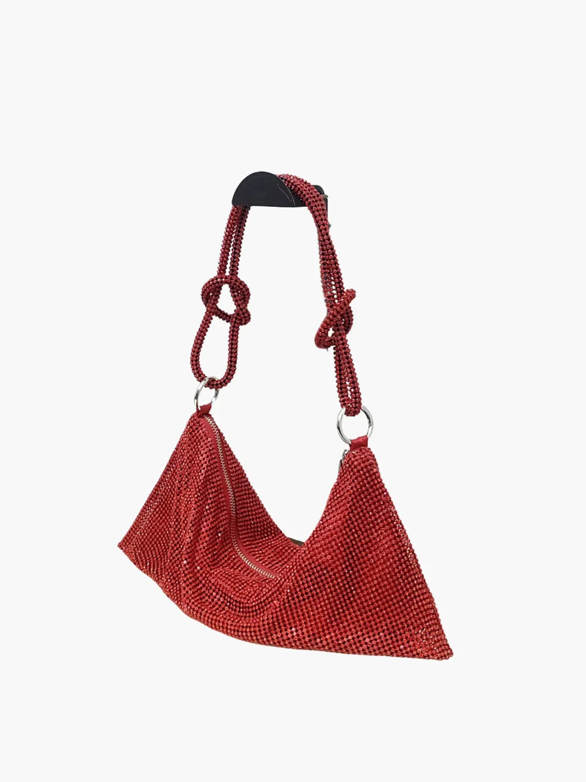 SUNA Glam Crystal Mesh Skuldertaske