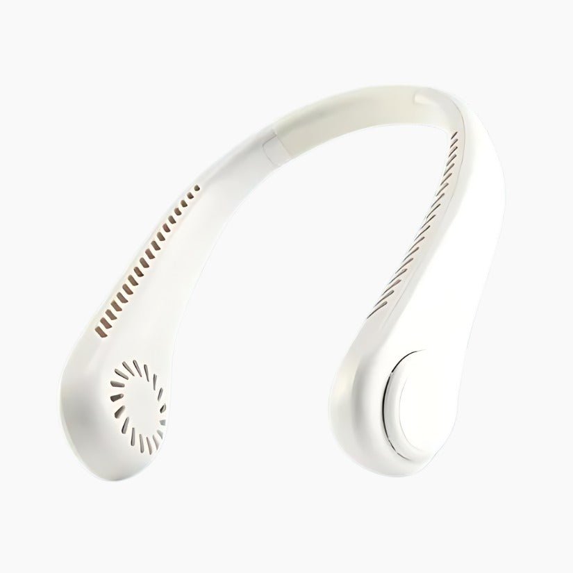 SUNA Mini bærbar 1200mAh Genopladelig Hængende Halsventilator Hvid