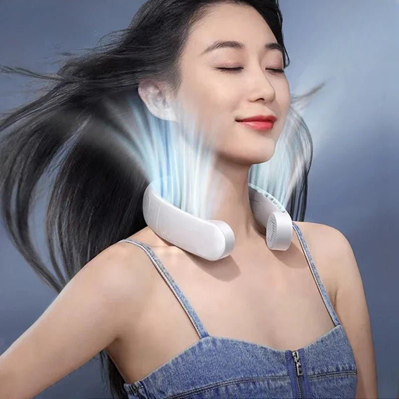 SUNA Mini bærbar 1200mAh Genopladelig Hængende Halsventilator