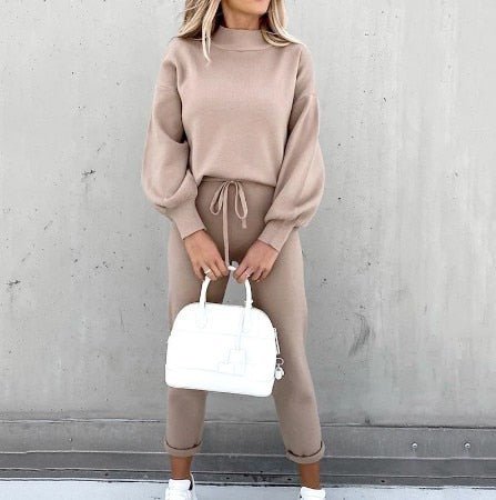 Pullover og Bukser Sæt til Komfortabel Stil Sets SUNA Khaki S