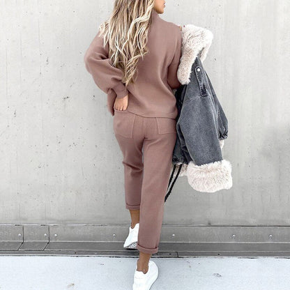 Pullover og Bukser Sæt til Komfortabel Stil Sets SUNA Creme S
