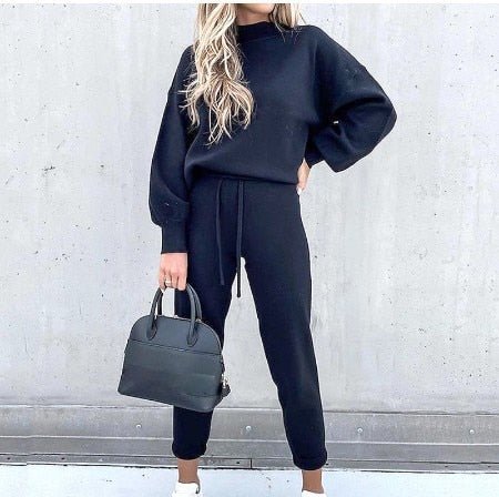 Pullover og Bukser Sæt til Komfortabel Stil Sets SUNA Blå S